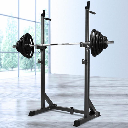 Everfit Power Squat Rack – Estación de Levantamiento de Pesas para Ejercicio y Entrenamiento de Fuerza